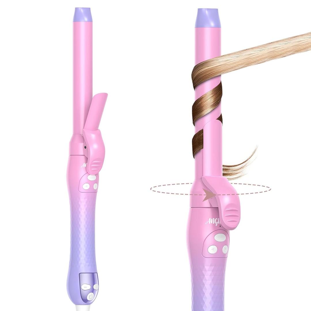 Rotating Curling Iron, Beach Waves Hair Curler Automatic Rotating, Best Curling Iron for Thin Fine Hair