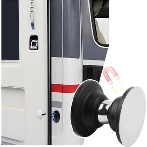 RV Magnetic Door Catch,Sturdy RV Door Magnetic Catch with Adhesive and Screws for Keeping The Doors Open,RVs Accessories RV Magnetics Doors Holder with Round Head Design