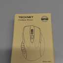 TECKNET Wireless Mouse Rechargeable, 2.4G USB-A Silent Mouse, Quiet Click, 6 Adjustable 4800 DPI, Cordless Computer Mice, Ergonomic Mice for Laptop, 6 Buttons for Chromebook, Ergo Grip - Black