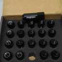 JDMSPEED Black 60MM Aluminum Extended Tuner Lug Nuts Replacement for Wheel Rims M12X1.5 20PCS