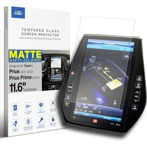 Glass Screen Protector for (2018-2022) Toyota Prius Limited, (2013-2022) Toyota Prius Prime XLE/Limited 11.6" Touchscreen Anti Glare (Matte)