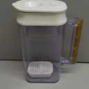 Water Filter Pitcher - Long Lasting 150 Gallons, Supreme Fast Filtration and Purification Technology, Removes Chlorine, Metals for Clean Tasting Drinking Water, WQA Certified,