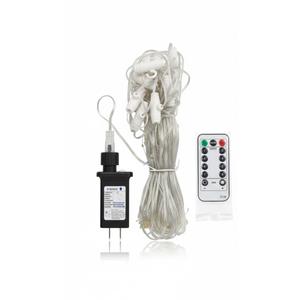 CZJUTAI Led Curtain Lights Warm White/ Molicular Options ,8 Lightning Modes and Timer, Remote Control Included, Indoor and Outdoor Use 