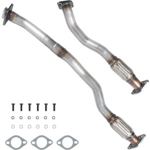 DB5Z-5G203-B Stainless Steel Exhaust Pipe compatible with 2013-2019 Ford Explorer Sport 3.5L, Exhaust Flex Pipe fit for 2013-2019 Ford Explorer 3.5L