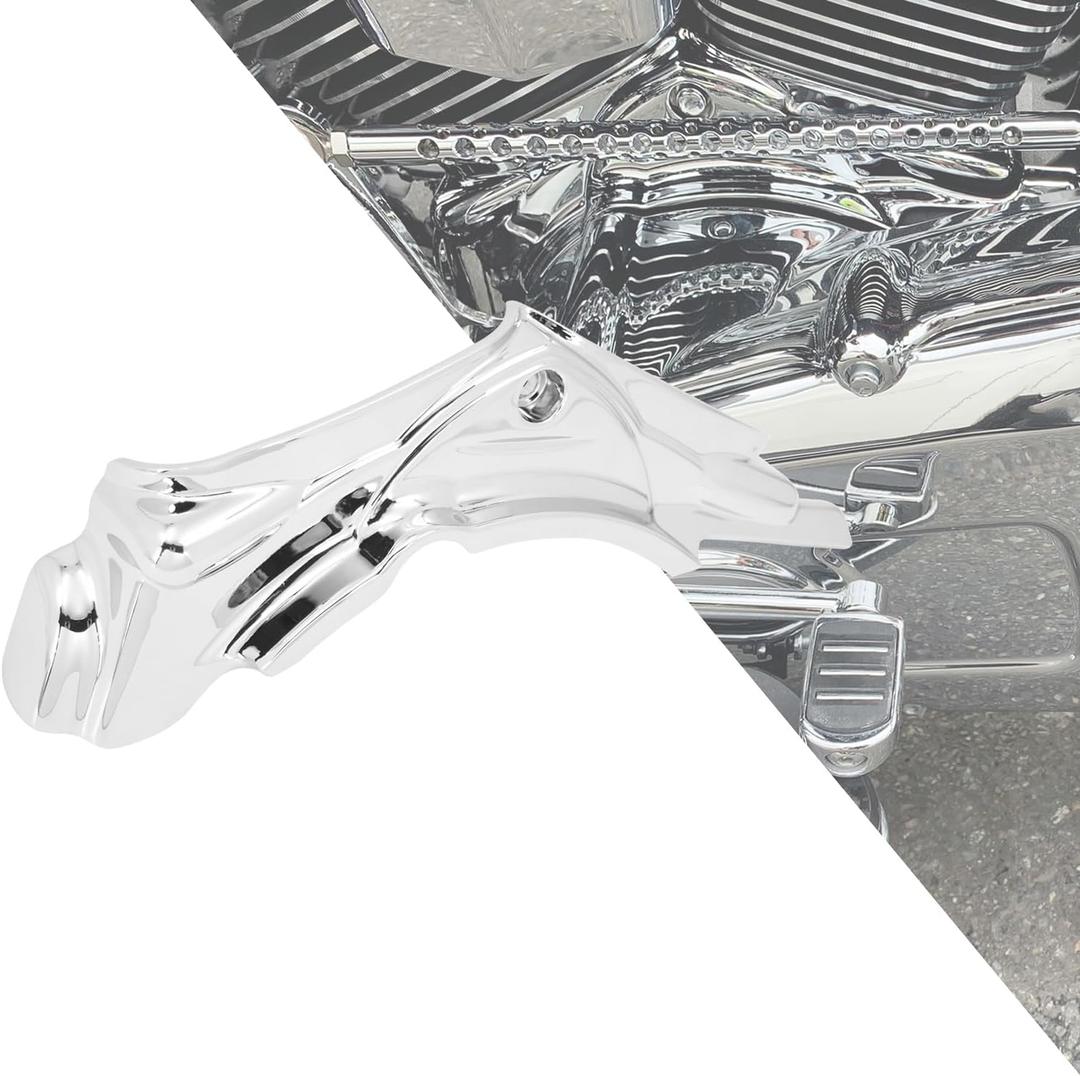 HDBUBALUS Motorcycle Cylinder Base Side Covers Fit for Harley Touring Road King Road Street Electra Glide 2007-2016 Dyna Fat Bob Low Rider Super Glide 2006-2017 Chrome