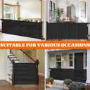 Pawtners Retractable Baby Gates Extra Wide, 41" Tall Extends up to 71" Wide, Dog Gate Indoor for Stairs, Pet Gate with Support Rods for Doorways Hallways Indoor & Outdoor-Black
