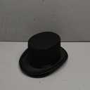 2 Pack Black Felt Top Hat, Funny Party Stovepipe Hat, Formal Tuxedo Vampire Costume Hat, Dress Up Victorian Hat for Cosplay, Halloween, Unisex