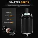410-21065 Starter Compatible with Toro TimeCutter Z5000 Z4220 Z4200, LX465 LX460 LX425 LX420 G4020 G4010 Replace SAB0145 410-21093 20-098-01 20-098-05 20-098-06