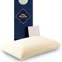 Talatex Talalay 100% Natural Premium Latex Pillow, Helps Relieve Pressure, No Memory Foam Chemicals, Perfect Package Best Gift with Removable Tencel Cover 23.4"×15.7"×5.5"