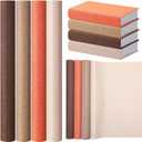 4 Pcs Book Cloth Bookcover Fabric Surface with Paper Backed Book Binding Cloth Fabric Book Cover for Scrapbooking Album DIY Craft Supplies Home, 4 Colors(Earth Color,40 x 16 Inches)