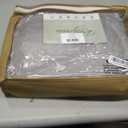ROSGONIA Queen Comforter Set, Grey, 3 Pieces Soft Bedding Quilt, Queen Comforter 90"x90"