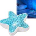 Ocean Wave Projector Starfish Night Light, Aurora Borealis Lamp for Aesthetic Room Decor, Sensory Lights, Cool Stuff for Teen Girls Bedroom, Portable Rechargeable Galaxy Star Projector