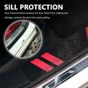 4PCS Car Door Sill Protector,Carbon Fiber Door Sill Protectors for Car Decorations & Scratch Protection,Universal Self-Adhesive Automotive Doors Entry Guard Cars Accessories