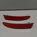 Rear Bumper Reflector Light Fit for BMW X3 F25 2009-2017, Left & Right Rear Bumper Red Marker Lights Lens Trim Replace 63147217315 63147217316