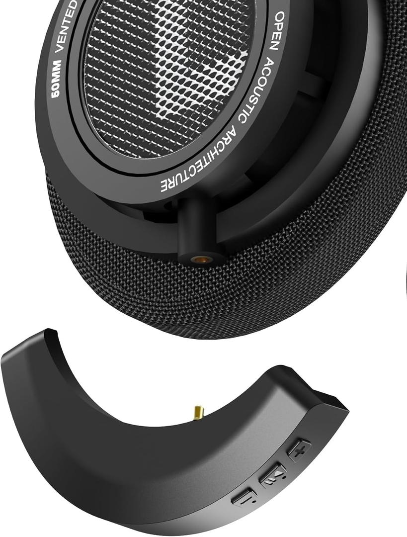 aptX Wireless Bluetooth 5.2 Adapter for Philips SHP9500 Headphones with Mic/Volume Control,Black