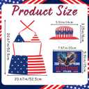 Porch Goose Outfit for 4th of July - Patriotic Costume Independence Day Yard Decorative Cement Statue Clothes