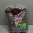 24 Pack Coconut Cups with 24 Straws 24 Cocktail Drink Picks and 24 stickers, DIY Tropical Hawaiian Luau Tiki and Beach Party Decorations for Kids and Adults