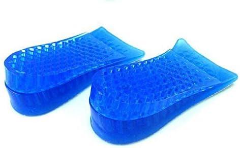 Topwon 1.8'' Two Layers Height Increase Taller Shoe Gel Insole Blue