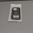 Hualele Magnetic for iPhone 15 Pro Case, Compatible with MagSafe, Military Grade Dropproof Translucent Matte Back Cute Curly Wave Edge Slim Phone Case 15 Pro, Black