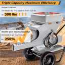Hopper Extension, Increased Dry Mix Capacity From 120 Pounds to 300 Pounds, Anti-Rust Nano Coating, for large-Scale Construction And Yard Renovations
