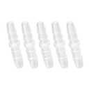 Quickun Plastic Hose Barb Fitting, 1/4" x 1/4" Barbed Splicer Mender Joint Adapter Union Fitting (Pack of 5)