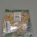 Okuna Outpost 150 Pack Bamboo Pearl Toothpicks for Food - Cocktail Picks for Fancy Appetizers and Party Decor - 4.7 Inch Decorative Food Picks (White Pearl)