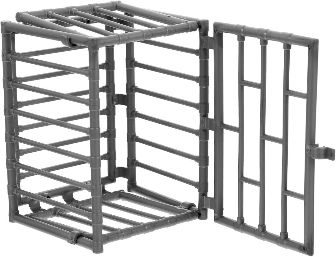 2Pcs Mini Cage Model, Miniature Cage Model Toy, Mini Animal Cage Toy, for Miniature Accessories Ornament Tool Cages