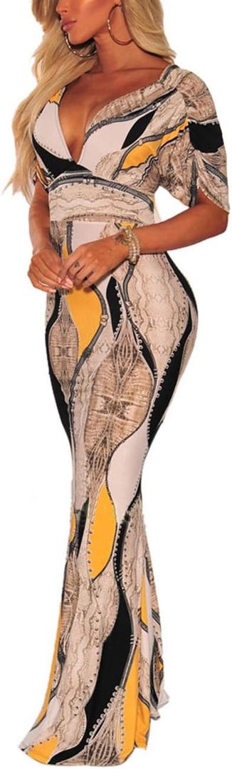 Formal Dresses for Women Cocktail Sexy Off Shoulder Floor Length Long Evening Party Dress with Zipper (Large, Beige/Floral) Formal Dresses for Women Cocktail Sexy Off Shoulder Floor Length Long Evening Party Dress with Zipper (Large, Beige/Floral)