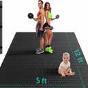 Stepwaver Large Exercise Mat, 6'x4'/7'x5'/8'x5'/9'x5'/10'x5'/12'x5'x8mm, Size: 12x5FT, 
Product Dimensions	144"L x 60"W x 0.3"Th