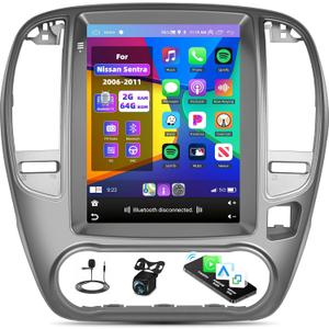 2G+64G Car Radio for Nissan Sentra 2006-2011 with Wireless Carplay Android Auto,9.7" HD Touch Screen Android 13 Nissan Sentra Car Stereo with GPS Navigation WiFi,Bluetooth,FM/RDS+AHD Backup Camera