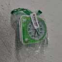 Peakeep Analog Alarm Clock Non-Ticking Silent, Optional 7 Wake-up Sounds with Volume Control, Nightlight and Snooze, AA Battery Operated (Green)