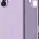 for iPhone 16 Plus Case, Compatible with MagSafe, Soft Silicone Protective Phone Case for iPhone 16 Plus Case 6.7"-Purple