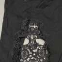 Women Cardigan Tops Long Sleeve Open Front Back Cutout Shirts Sexy Gothic Cardigan Small