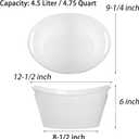 TOPZEA 4 Pack Oval Storage Tub, 4.5 Liter Plastic Wine Bucket Ice Bucket Beverage Tub Party Tub for Ice, Beer, Wine, Drink Cooler Bucket for Bar, Champagne Beverage Chiller Bin for Indoor Outdoor Use