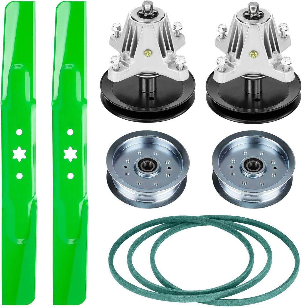 XT1-LT42 Mower Deck Rebuild Kit Replaces Spindle Assembly Fits for MTD 618-06976, 618-06976A, Blade 742-04308, 742-04312, 742-0656, Length 100'' Belt 754-05021, 954-05021
