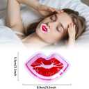 5 x Lip Ice Pack for Injuries, Mini Small Gel Ice Pack, Hot and Cold Compress, Reduce Pain and Swelling, Dark Circles Fade, Eye Relax, Anti-Aging Lip Care Pad Gift for Girl Woman (6 PCS)