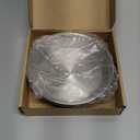 WROSWT Stainless Steel Cat Bowls, Whisker Friendly Shallow Cat Dishes for Food and Water, Non-Slip Silicone Bottom, Heavy Duty, Replacement Kitten Metal Plate for Elevated Stands, 2 Pack