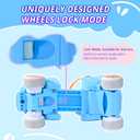 Kids Children's Adjustable Quad Roller Skates Wheels Lock Boys Girls Roller Skate for Beginners Toddlers Baby , US Toddler Size 4 to US Little Kid Size 12