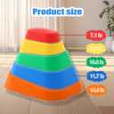 Luanka Stepping Stones for Kids,5Pcs Jumping Balance Sensory Stepping Stones for Toddler,Toddler Obstacle Course Coordination Game Sensory Toys for Ages 3 Years and UP,Indoor or Outdoor Play