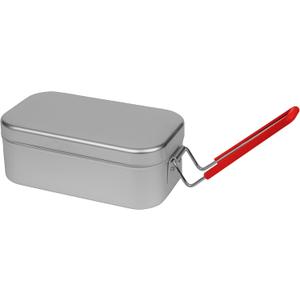 Trangia Mess Tin Reusable Sustainable Storage Container, Red Handle, Small