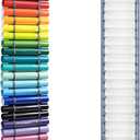 Vinyl Roll Storage Holder 24 Compartments Vinyl Roll Storage Organizer,Scrapbook Roll Holder Organizer,Hanging Office Door