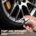 BOXOB 5pcs Air Release Extension Hose Kit, Tire Inflator Hose Valve Adapter Air Pump Extension Tube Inflatable Nozzle Bike Pump Hose Attachments for Air Compressor