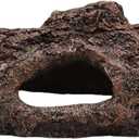 5.31" Resin Aquarium Decor | Tree Trunk Pet Hideout w/Climbing Platform | for Bearded Dragons/Geckos/Snakes/Fish | Tank Shelter & Natural Landscaping