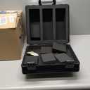 SLAB ARMOR 3 Row Graded Card Storage Box PSA Slab Case For Graded cards Hold 120+ Slabs Graded Card Case PSA Graded Card Storage Sports Baseball Card Collector Gifts TSA approved lock (BLACK)