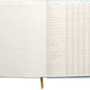 DesignWorks Ink Sueded Paper Journal Notebook  5.75" x 8.125" Hardcover Writing Journal  Cute Notebook for Daily Journaling, Work, and To Do Lists  160 Lined Pages  Geometric Arch