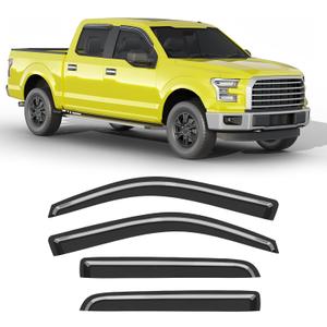Window Visors Rain Guards for Ford F150 SuperCrew 2009-2014