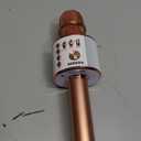 BONAOK Wireless Bluetooth Karaoke Microphone,3-in-1 Portable Handheld Karaoke Mic Speaker Machine Home Party Birthday for All Smartphones PC(Q37 Rose Gold)