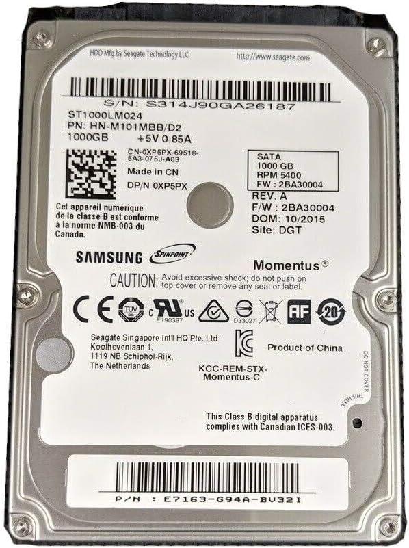 Dell 1TB 5.4 3Gbps 2.5-inch SATA Hard Drive XP5PX