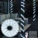 50FT Waterproof LED Rope Lights Outdoor - 450 LED Bright White Connectable, Flexible Tube Lighting for Pool, Patio, Garden, Bedroom & Christmas Party Decor