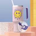 Ottle Deep Sea Diver 40 oz Insulated Tumbler with Handle and Straw Lid - Leak Proof, Cupholder Friendly Travel Mug - Stainless Steel Double Wall Water Bottle for Hot and Cold Drinks - I'm Good